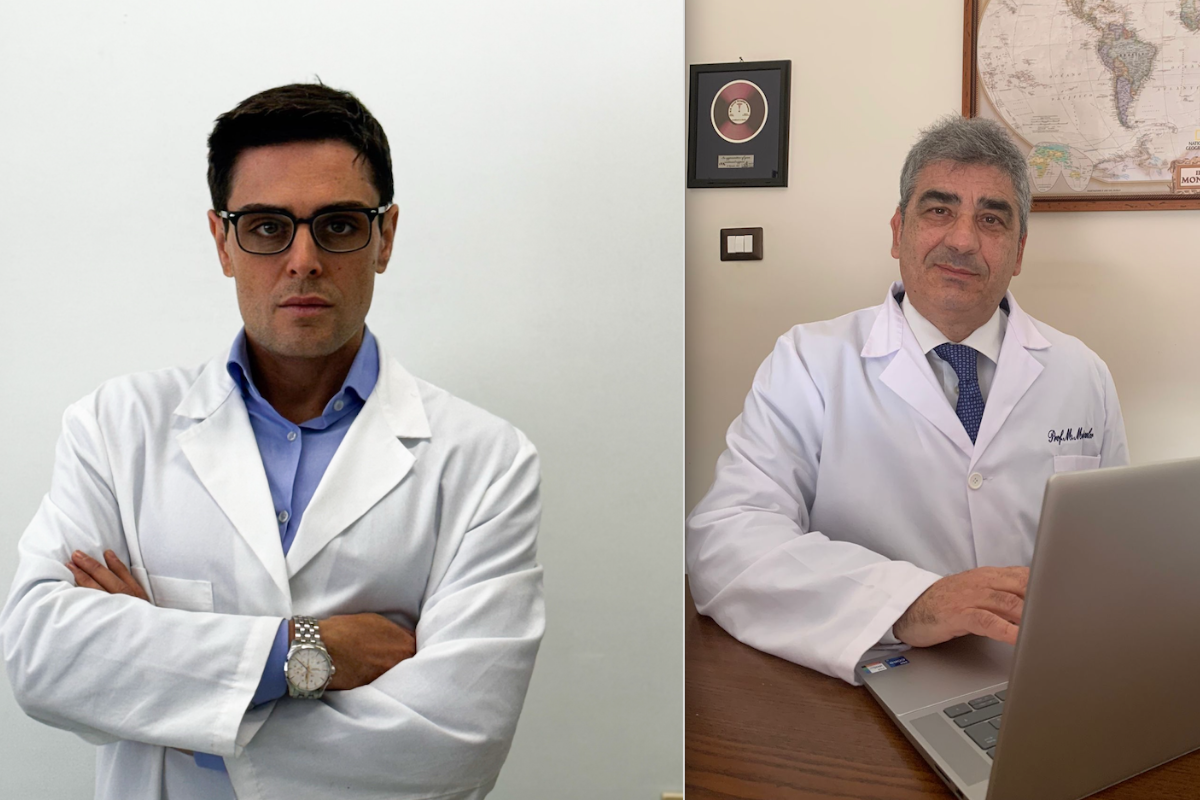 A sinistra il Dott. Pasquale Ambrosino; a destra il Prof. Mauro Maniscalco
