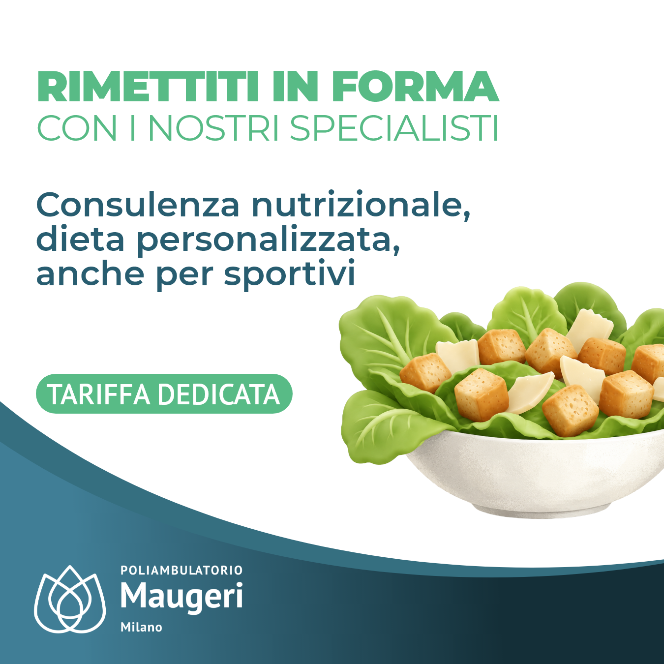 Nutrizione percorso Poliambulatori Maugeri Milano