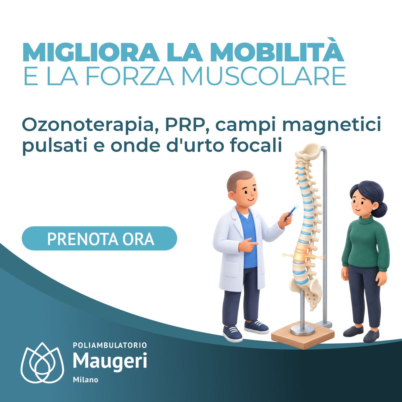 Nuove tecnologie: PRP, ozonoterapia, onde d'urto e campi magnetici pulsati - Fisioterapia Poliambulatori Maugeri Milano
