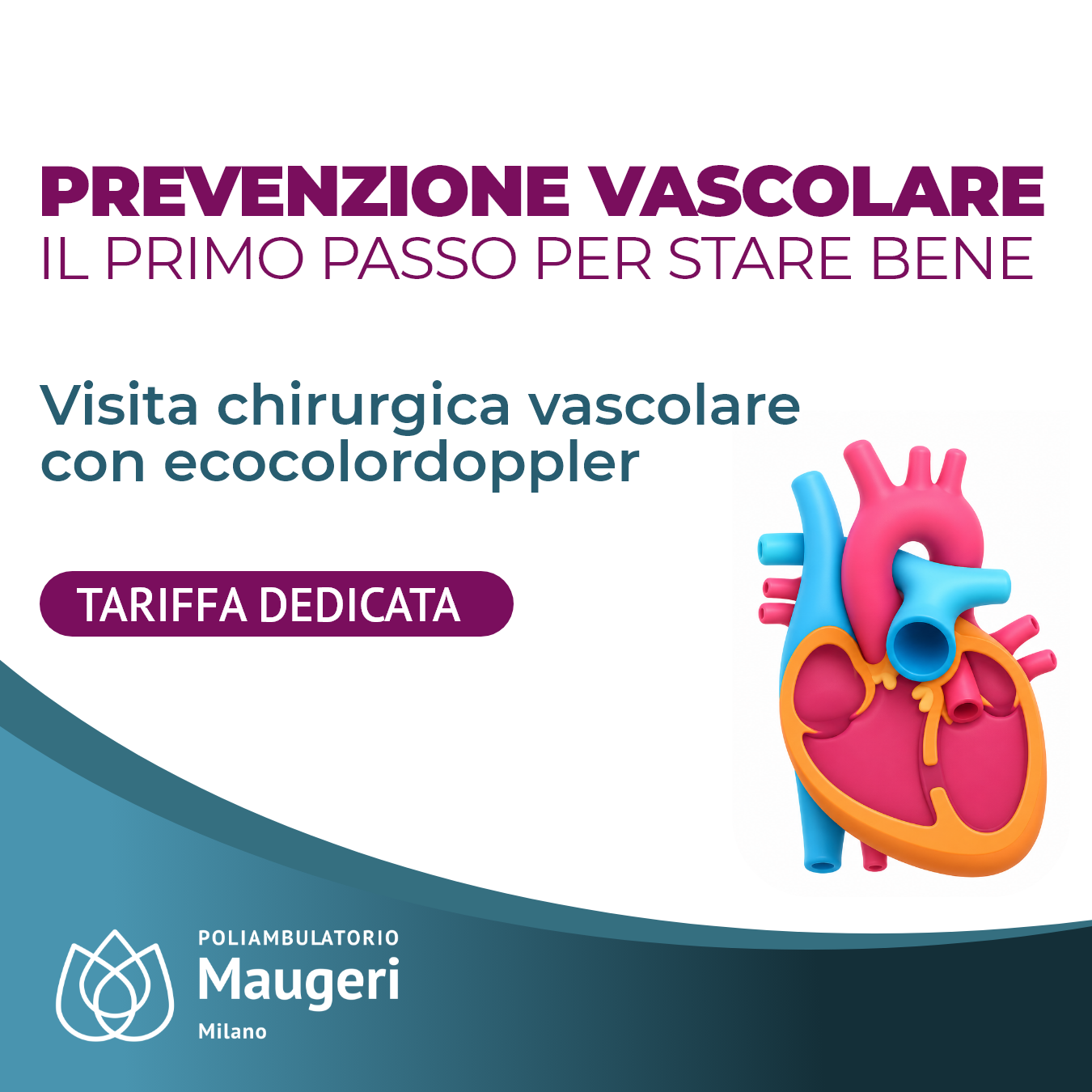 Prevenzione vascolare Maugeri tariffa dedicata Poliambulatorio Milano